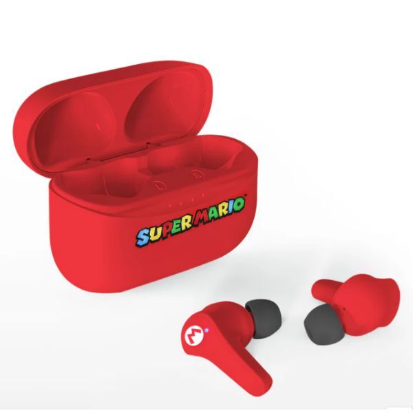 OTL Super Mario TWS earphones Red Slide Open - British product
