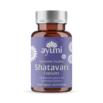 Holland & Barrett Ayumi Shatavari Vegan Capsules Hormonal Balance and Female Wellness High Potency 60 Capsules- Buy online at McGrocer
