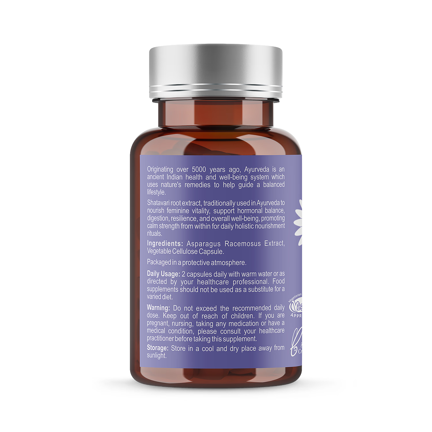 Ayumi Shatavari vegan capsules 60 count - British product