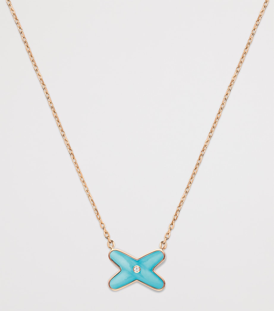 Chaumet Jeux de Liens pendant necklace turquoise diamond (British brand)