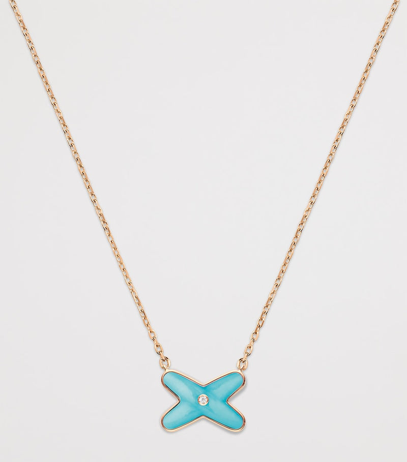 Chaumet Jeux de Liens pendant necklace turquoise diamond (British brand)
