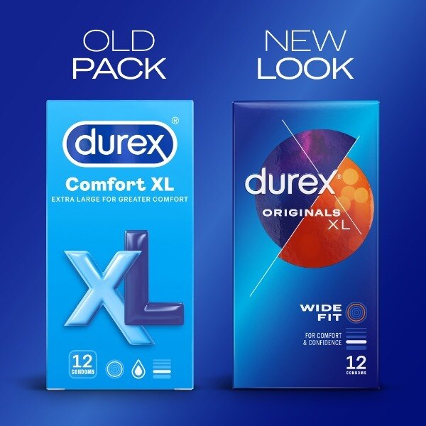 Durex Originals XL Condoms Extra Silicone Lube Wide Fit 12s GOODS Superdrug   