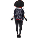 Smiffys Day of the Dead Bandit Costume with poncho, sombrero, gloves (British brand)