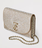 Jimmy Choo crystal-embellished curve clutch bag - British product