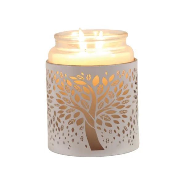 Aroma 3-in-1 tealight holder wax melt burner tree of life design (British brand)