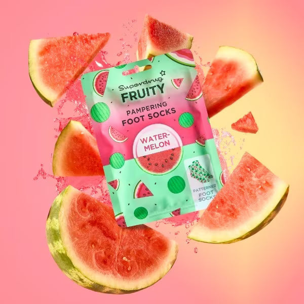Superdrug Foot Socks Pack Watermelon Moisturising (British brand)