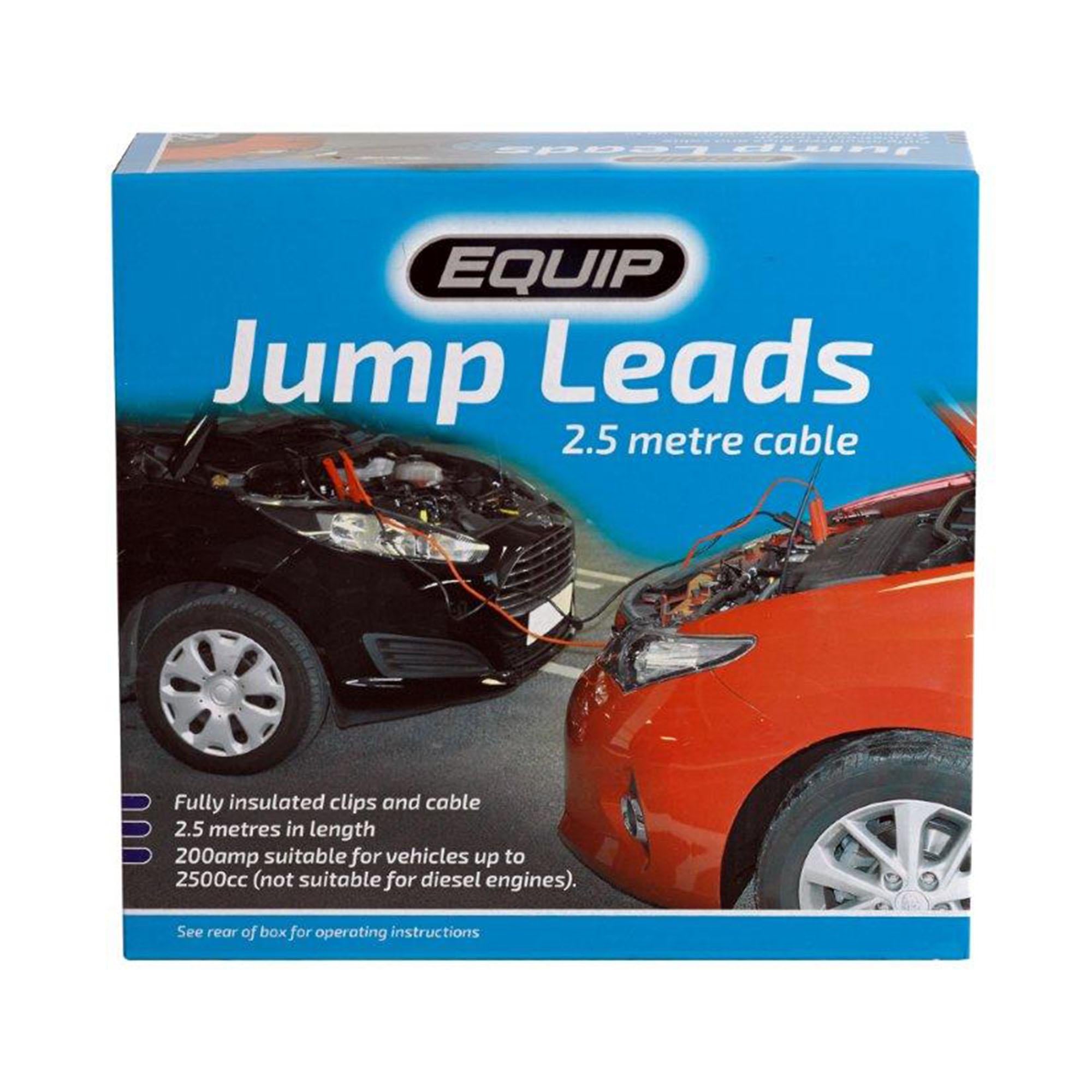 Equip Jump Leads 200amp 2.5m GOODS Sainsburys   