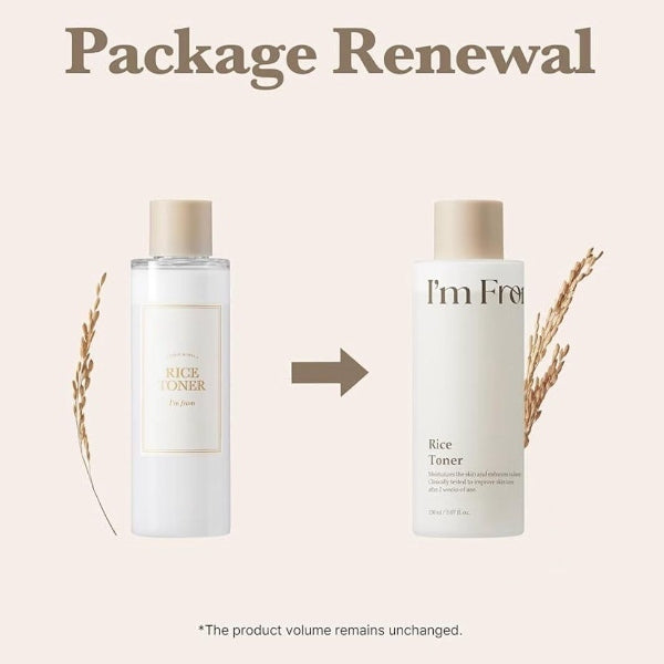 I'M FROM Rice Toner 150ml, imported from the UK