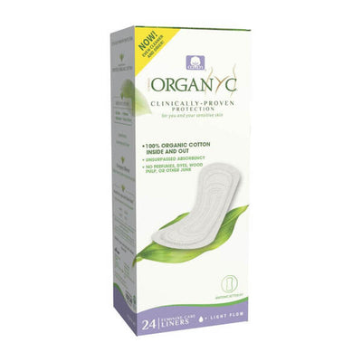 Organyc Slipeinlagen Light Flow Bio-Baumwolle 96 Stück 4er Packung