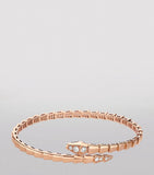 Bvlgari Serpenti Viper rose gold diamond bracelet, imported from the UK