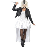Smiffys Bride of Chucky costume white jacket dress choker, UK version