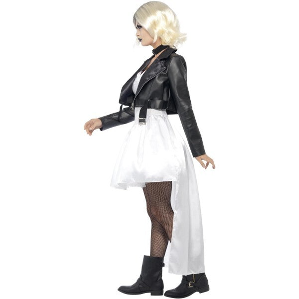Smiffys Bride of Chucky costume white jacket dress choker, UK version
