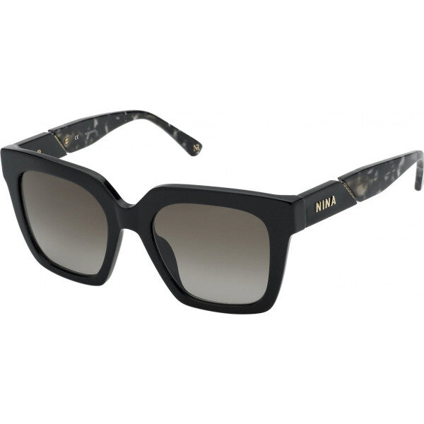 Nina Ricci SNR318 black sunglasses 52mm, imported from the UK