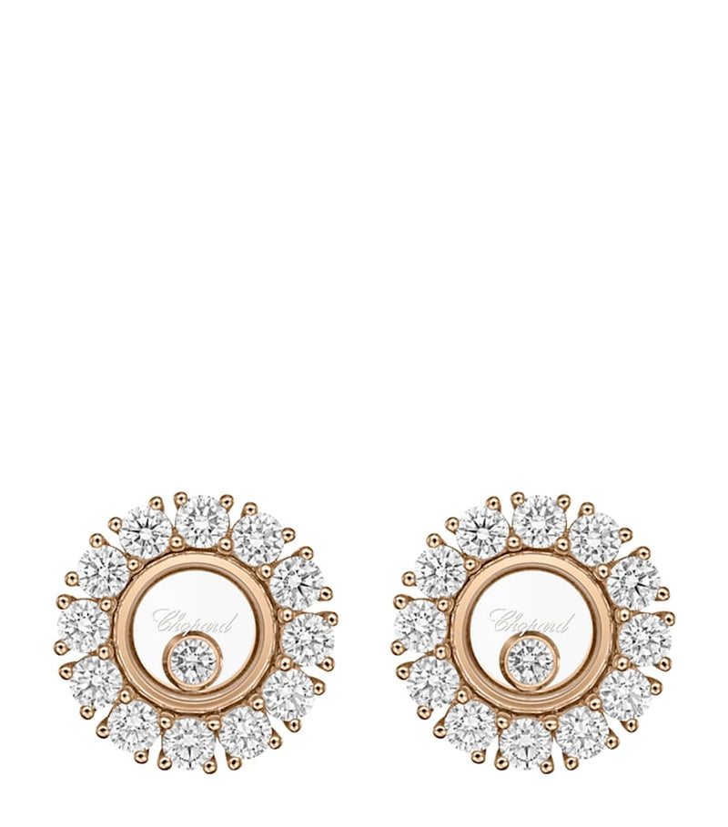 Chopard stud earrings Happy Diamonds twirling diamonds (British brand)