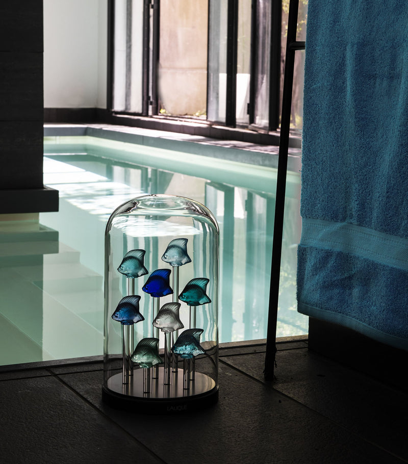 Lalique crystal fish sculpture, UK version