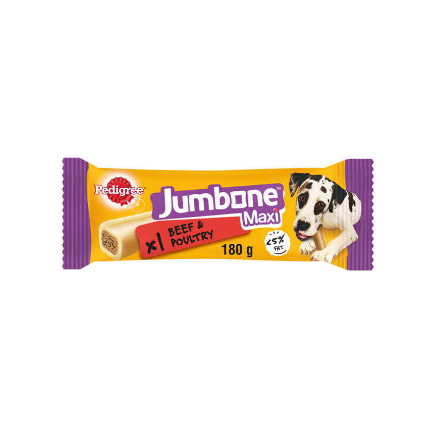 Pedigree Jumbone Maxi Adult Large Dog Treat Beef & Poultry Dog Food & Accessories ASDA   