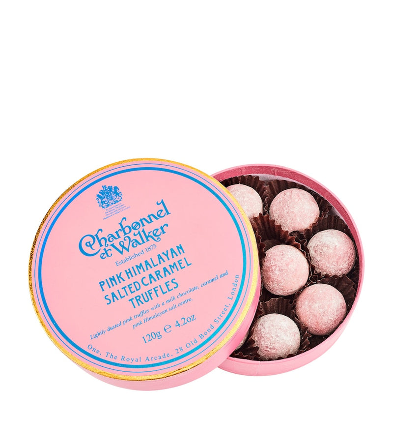 Charbonnel et Walker Pink Himalayan Salted Caramel Chocolate Truffles 120g - British product