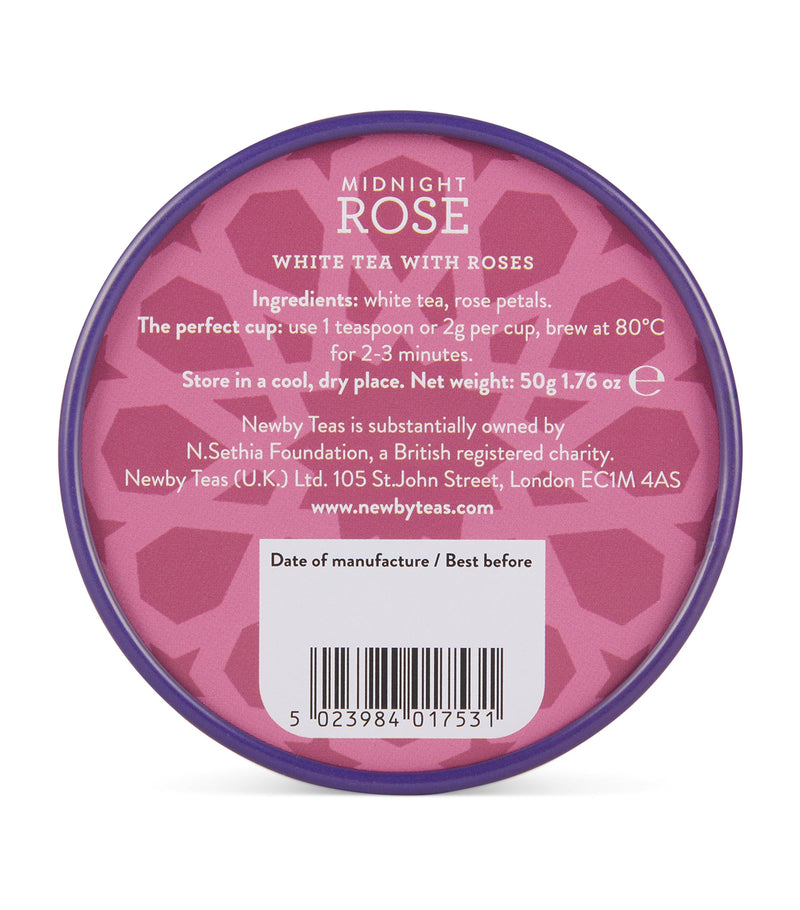 NEWBY Midnight Rose loose leaf tea 50g, imported from the UK