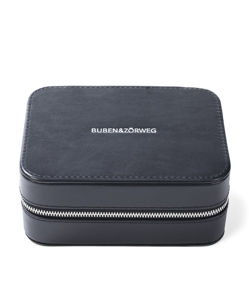 Buben & Zorweg leather Roma jewellery case 6.5cm x 16cm x 12cm - British product
