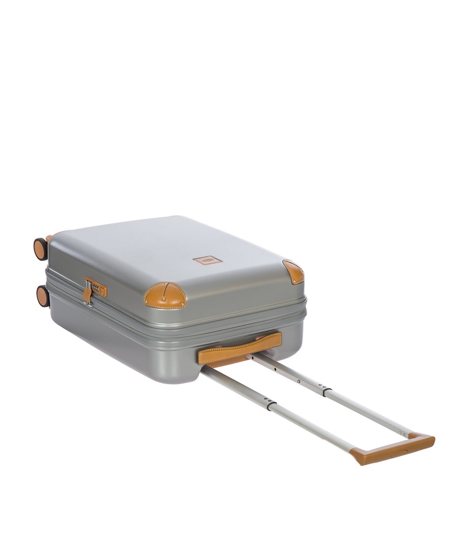 Carry-On Cabin Suitcase with Leather Trims 55cm