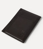 Brunello Cucinelli leather card holder in calfskin, imported from the UK