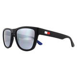 Tommy Hilfiger TH 1557/S black mirrored sunglasses, imported from the UK