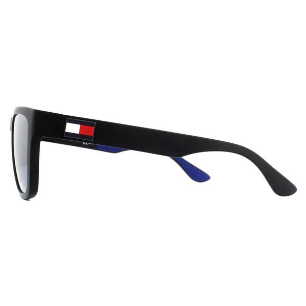 Tommy Hilfiger TH 1557/S black mirrored sunglasses, imported from the UK