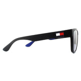 Tommy Hilfiger TH 1557/S black mirrored sunglasses, imported from the UK