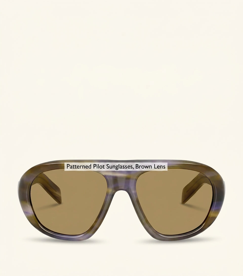 Prada oversized acetate sunglasses, UK version