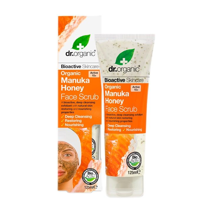 Dr Organic Manuka Honey Face Scrub 125ml GOODS Holland&Barrett