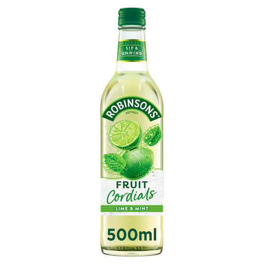 Robinsons Crushed Lime & Mint Fruit Cordial 500ml Cordials Sainsburys   