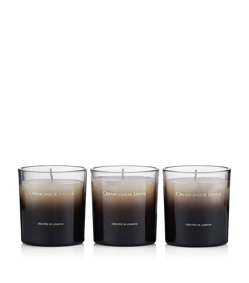 Ormonde Jayne floral candle gift set 3 x 170g, imported from the UK