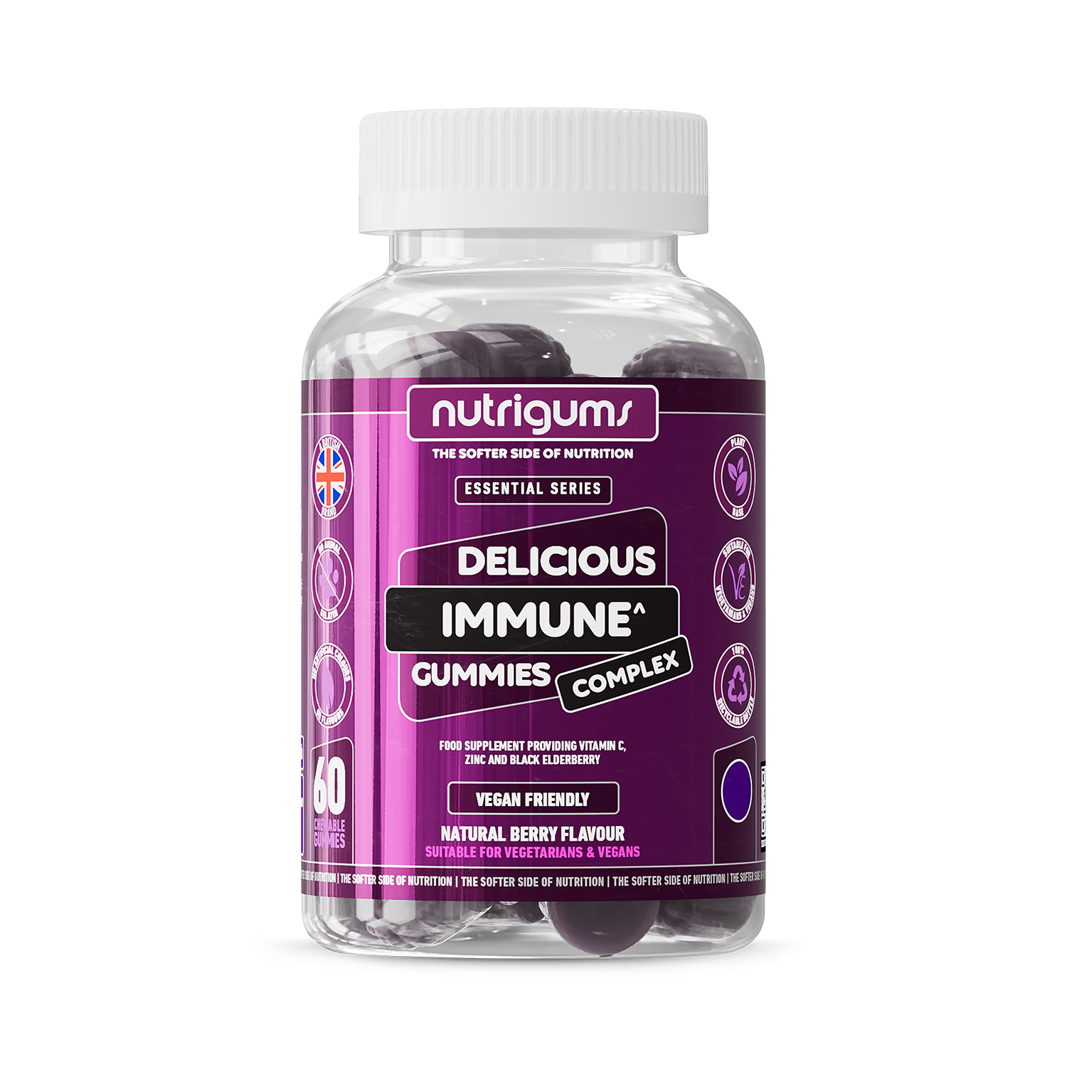 Nutrigums immune complex 60 gummies, imported from the UK
