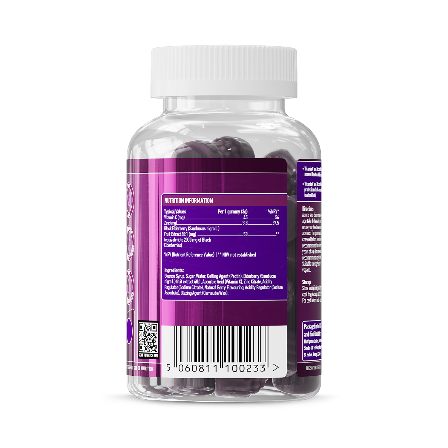 Nutrigums immune complex 60 gummies, imported from the UK