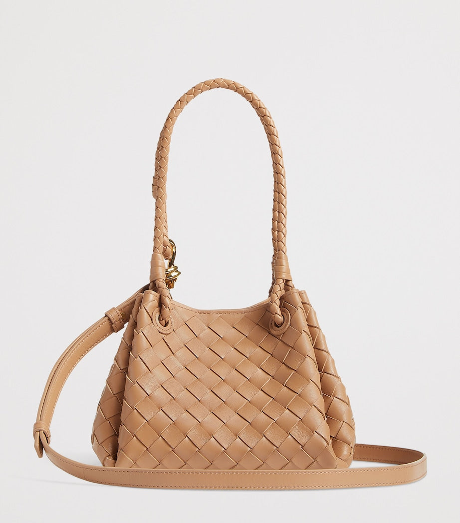 Bottega Veneta small leather parachute shoulder bag - British product