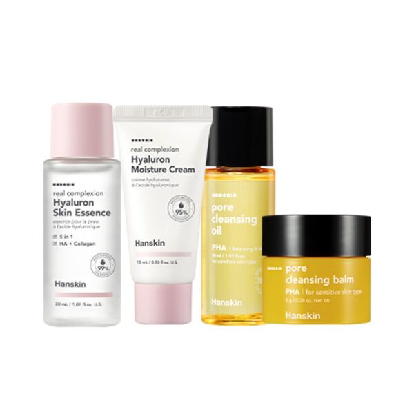Hanskin Glass Skin On the Go Mini Kit 4-piece (British brand)