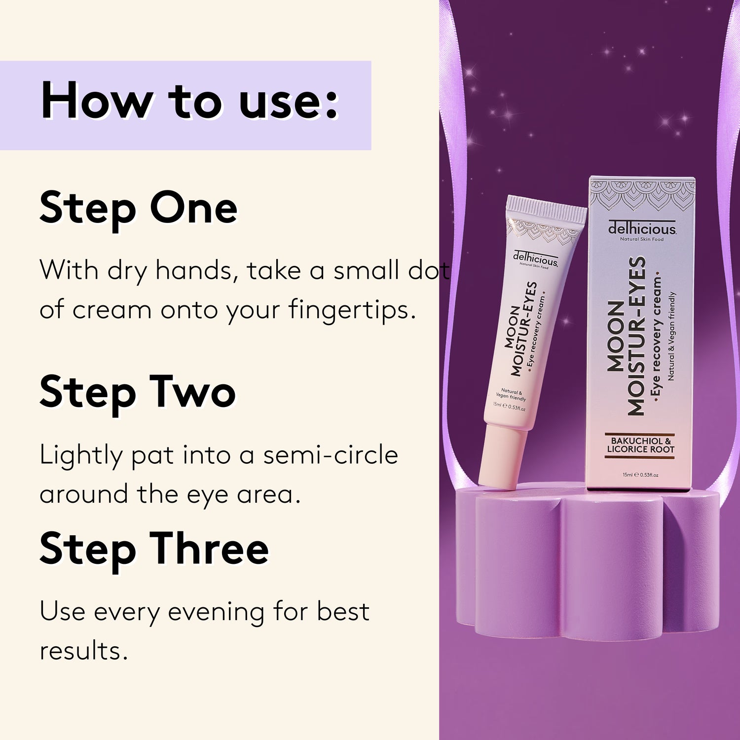 Delhicious eye cream for dark circles (British brand)