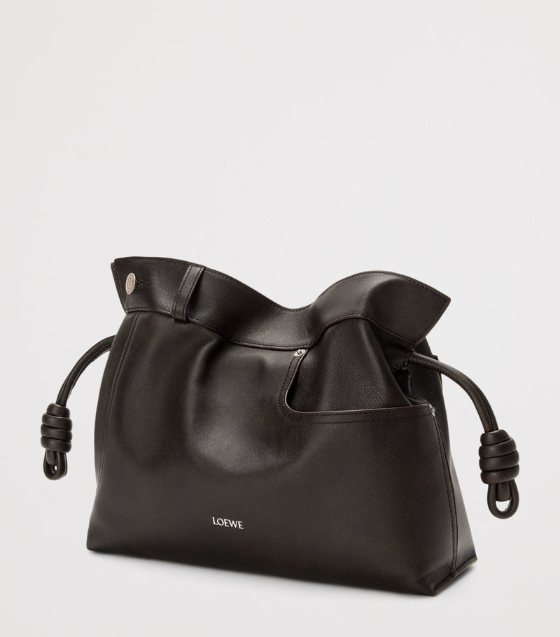 LOEWE Flamenco clutch bag calfskin denim style, UK version