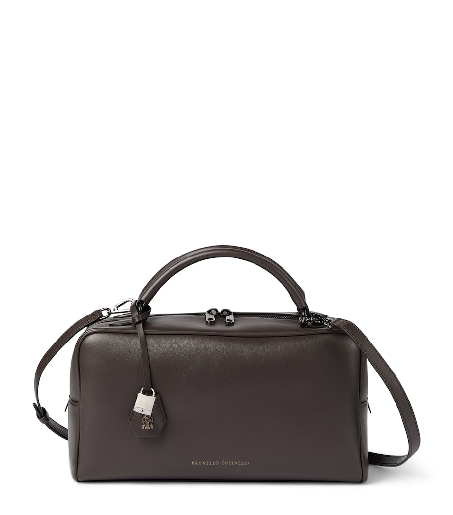 Brunello Cucinelli leather explorer bag - British product