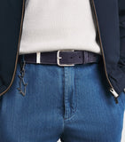 Paul & Shark men's suede belt with buckle, UK version