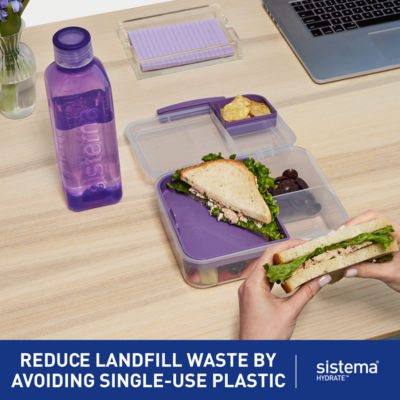 ASDA Sistema Square Water Bottle 1L- Buy online at McGrocer