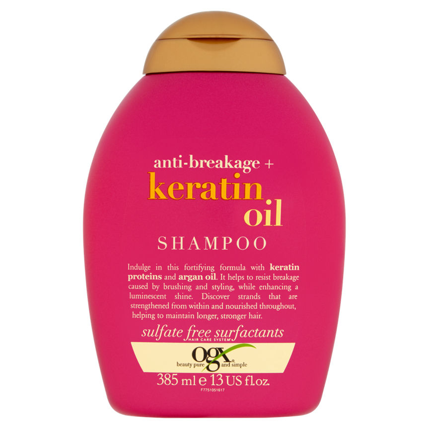 OGX Anti-Breakage Keratin Oil Shampoo Haircare & Styling ASDA   