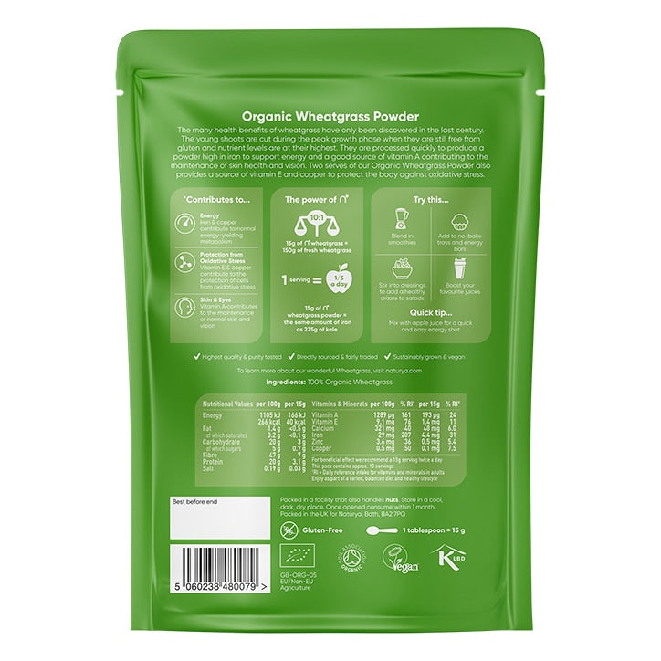 Naturya Organic Wheatgrass Powder GOODS Holland&Barrett