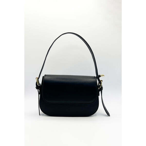 SVNX black crossbody bag with adjustable straps (British brand)