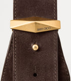 Jimmy Choo suede diamond shoulder bag (British brand)