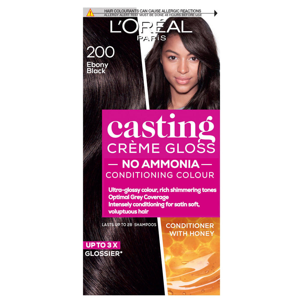 L'Oreal Paris Casting Creme Gloss Semi Permanent Hair Dye Ebony Black 200