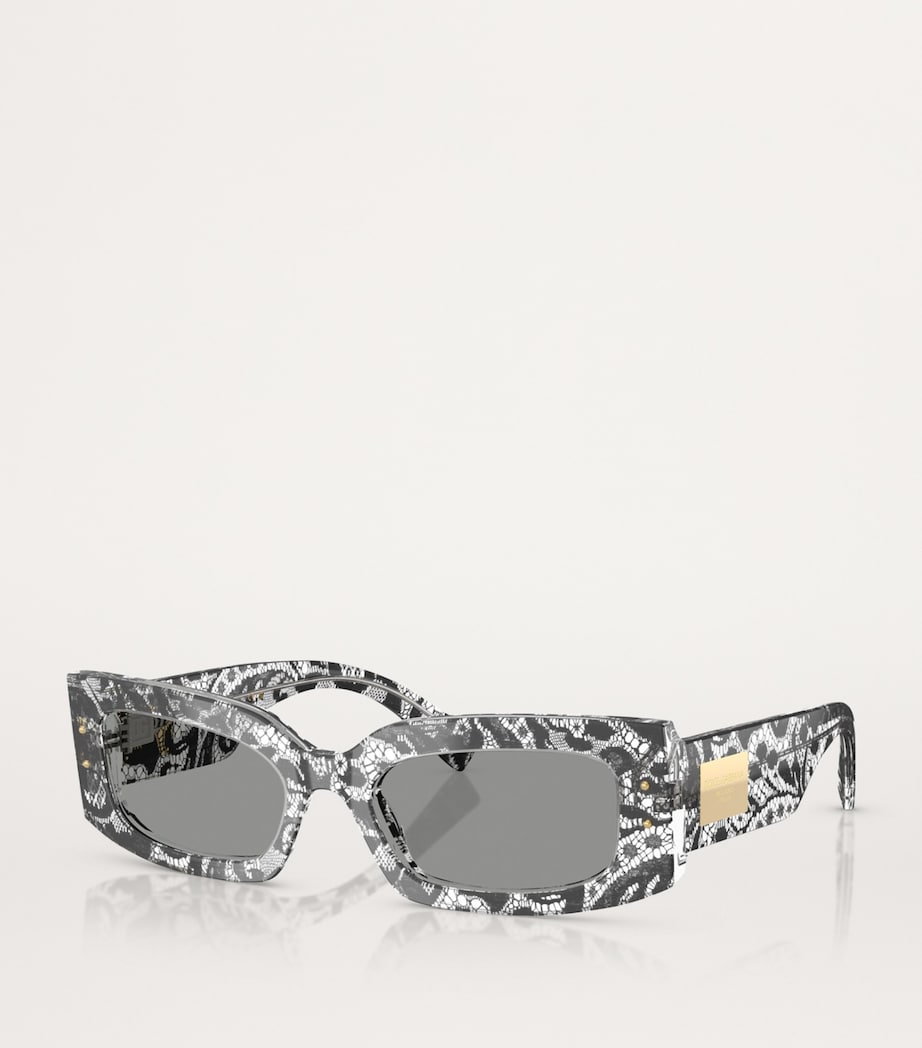 Dolce&Gabbana acetate rectangular sunglasses, UK version