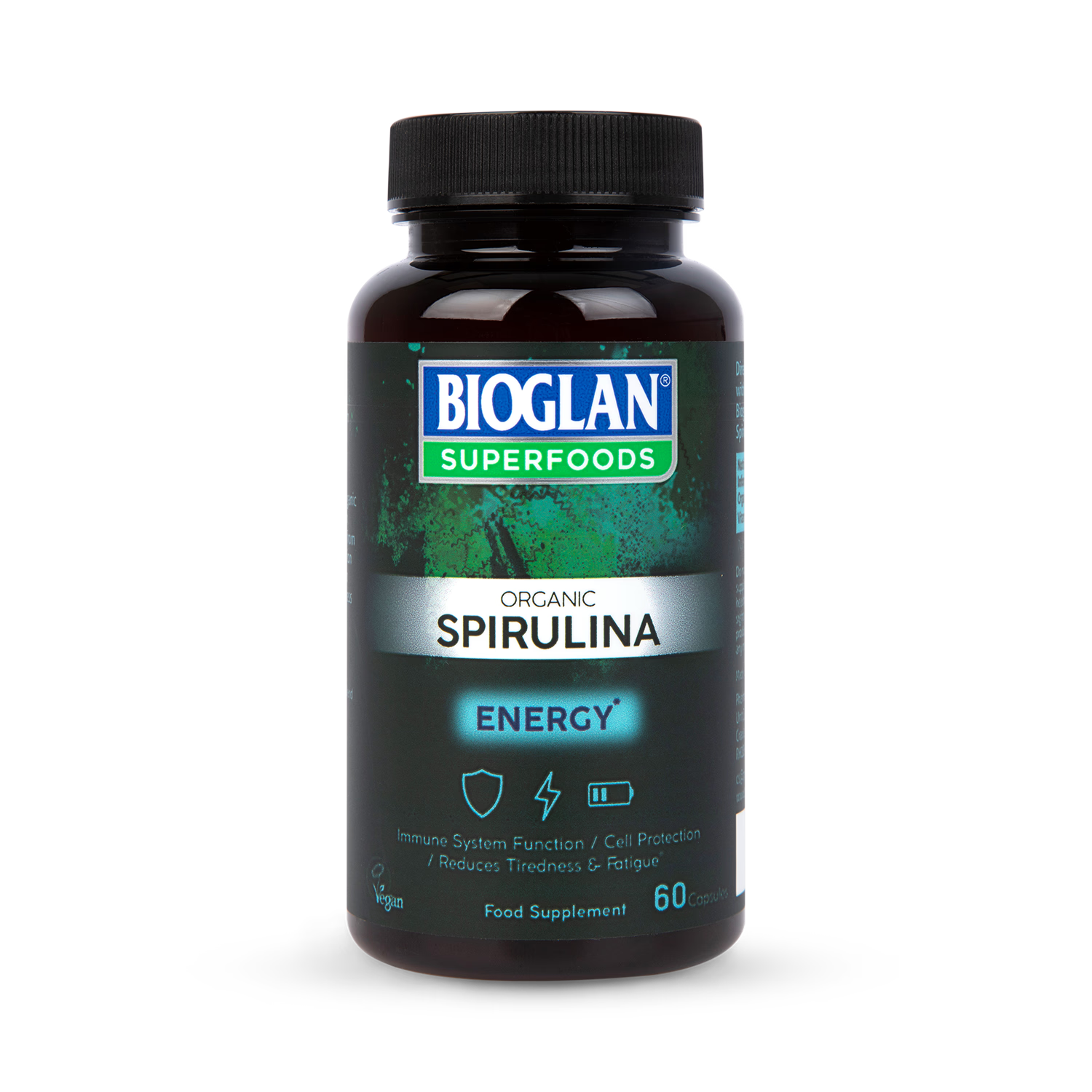 Bioglan organic spirulina capsules 60 count - British product