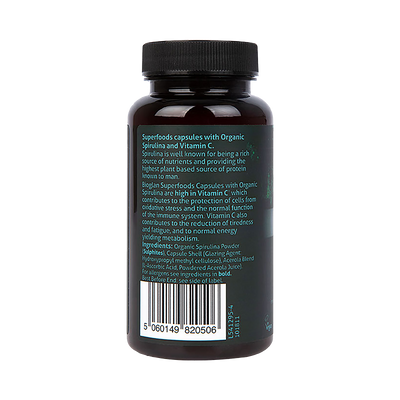 Bioglan Økologisk Spirulina Kapsler 60