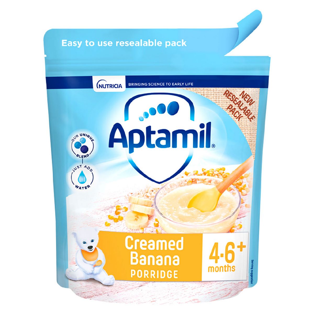 Aptamil Creamed Banana Porridge Baby Cereal 4-6+ Months 125g GOODS Boots   